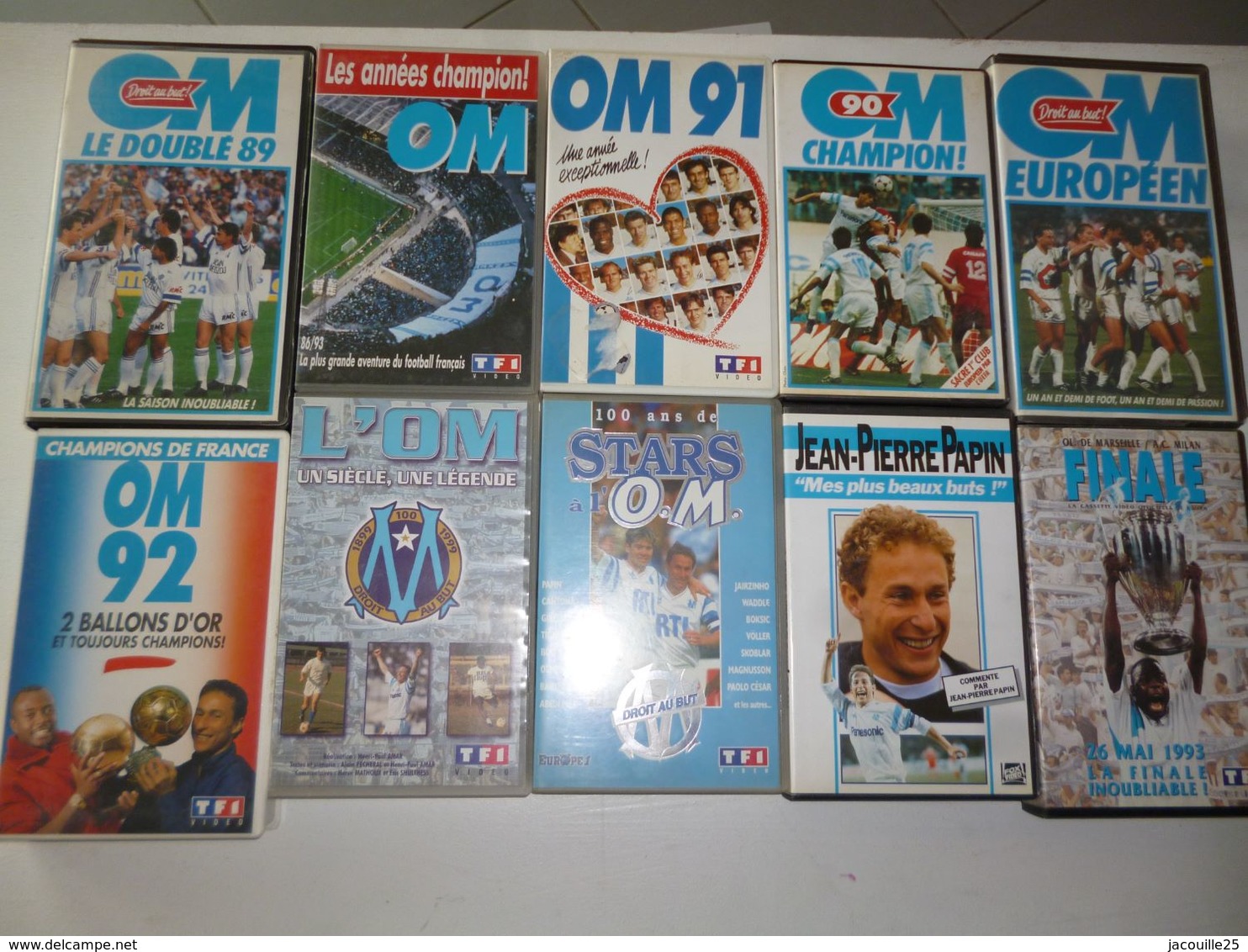 LOT 10 K7 CASSETTE 888A  FOOT FOOTBALL OM OLYMPIQUE DE MARSEILLE  K7 - Sonstige & Ohne Zuordnung