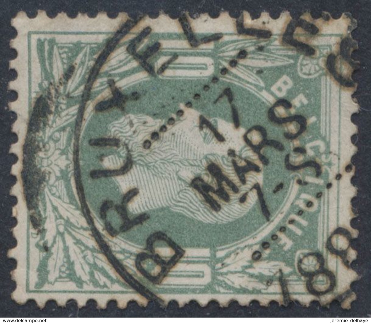 émission 1869 - N°30 Obl Essai De Bruxelles Type Simple Cercle (12 Points Au Dessus Et 11 En Dessous) 17/3/1884. Superbe - Probe- Und Nachdrucke