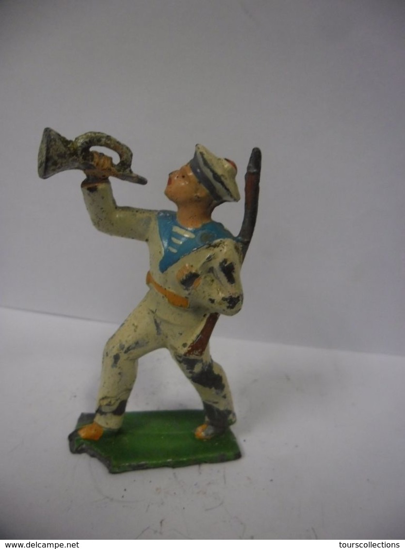 FIGURINE SOLDAT- MARIN MILITAIRE MARINE NATIONALE GM LR DC HR PLOMB CREUX CBG ? - Tin Soldiers