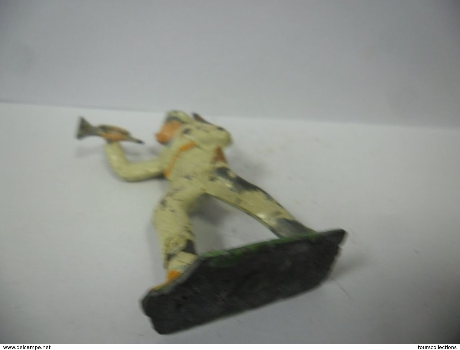 FIGURINE SOLDAT- MARIN MILITAIRE MARINE NATIONALE GM LR DC HR PLOMB CREUX CBG ? - Tin Soldiers