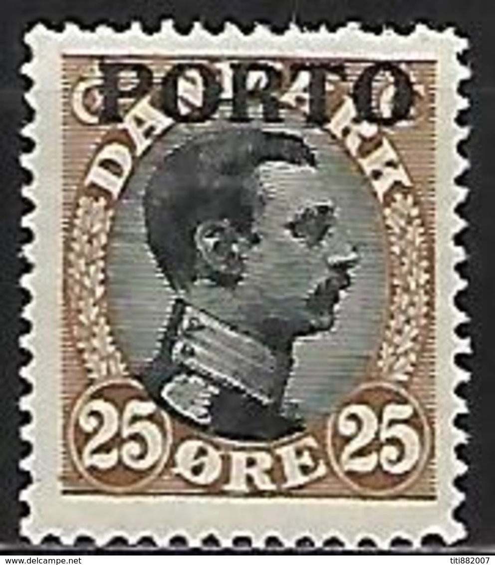 DANEMARK    -   Taxe  /  Porto     -   1921 .   Y&T N° 6 * - Port Dû (Taxe)