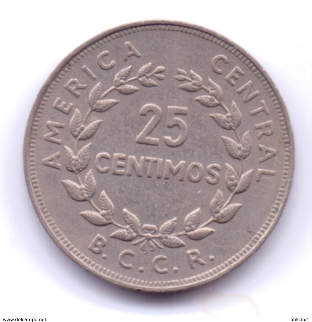 COSTA RICA 1974: 25 Centimos, KM 188 - Costa Rica