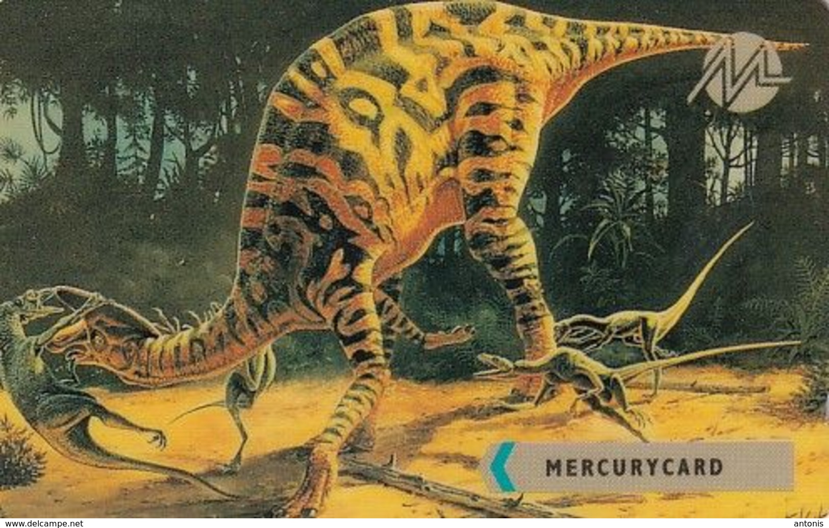 UK - Dinosaur/Velociraptor(MER503), CN : 20MERA, Tirage 2012, Mint - Mercury Communications & Paytelco