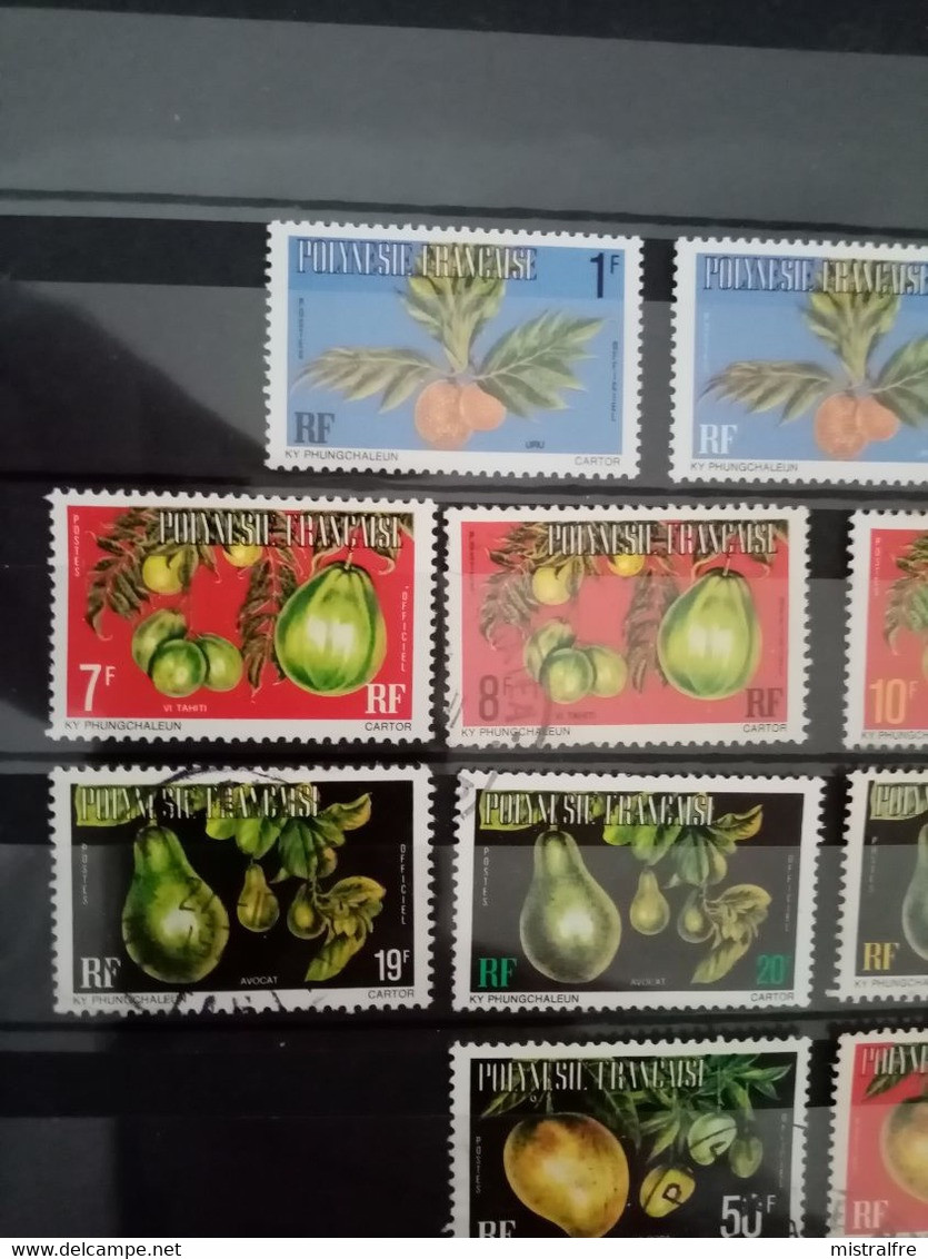 POLYNESIE. 1977 à 1987. 23 Timbres SERVICE Et TAXES .12 Neufs + 11 Oblitérés. Côte YT 2022  : 26,60 € - Service