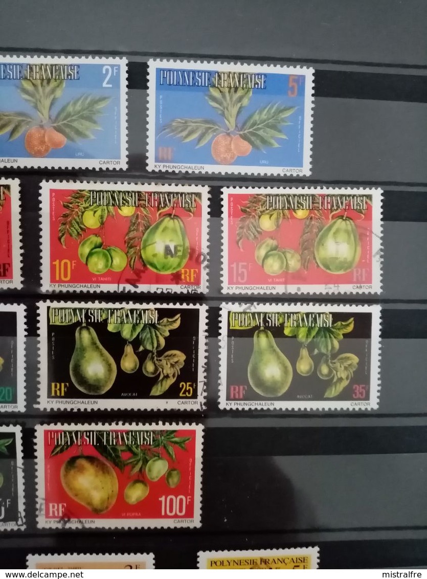 POLYNESIE. 1977 à 1987. 23 Timbres SERVICE Et TAXES .12 Neufs + 11 Oblitérés. Côte YT 2022  : 26,60 € - Officials