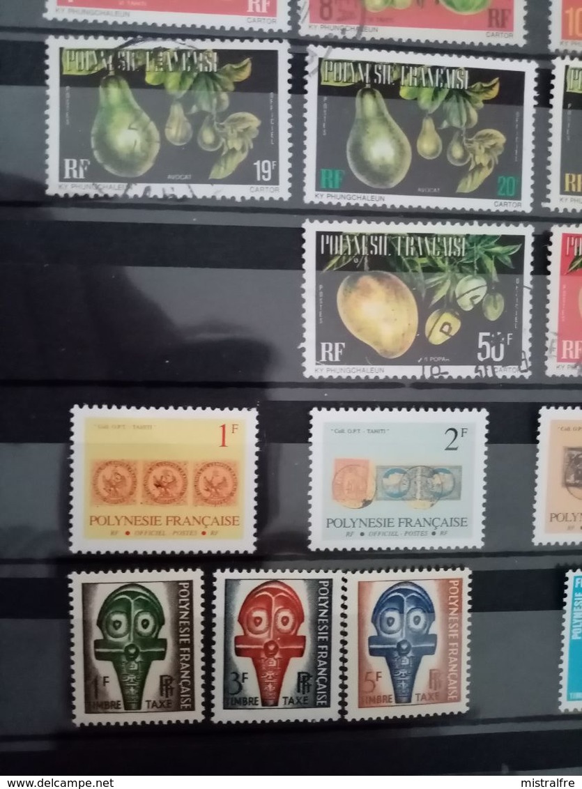 POLYNESIE. 1977 à 1987. 23 Timbres SERVICE Et TAXES .12 Neufs + 11 Oblitérés. Côte YT 2022  : 26,60 € - Service