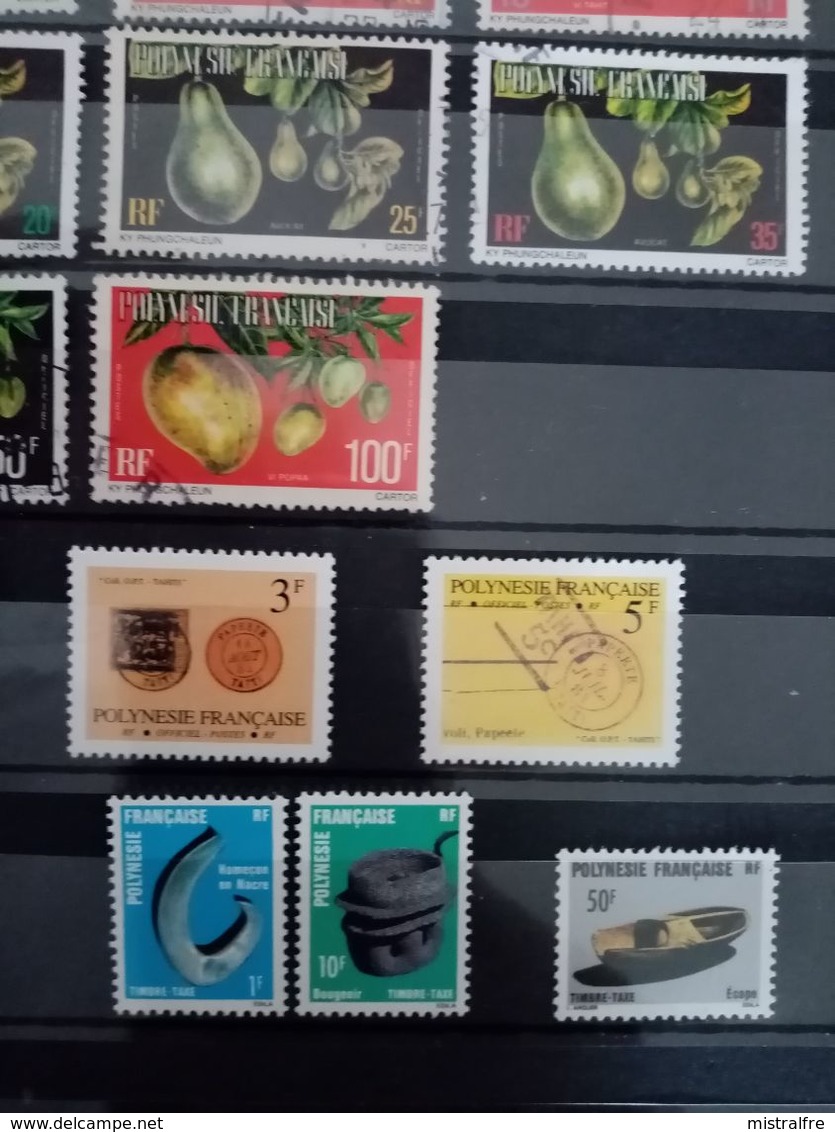 POLYNESIE. 1977 à 1987. 23 Timbres SERVICE Et TAXES .12 Neufs + 11 Oblitérés. Côte YT 2022  : 26,60 € - Oficiales