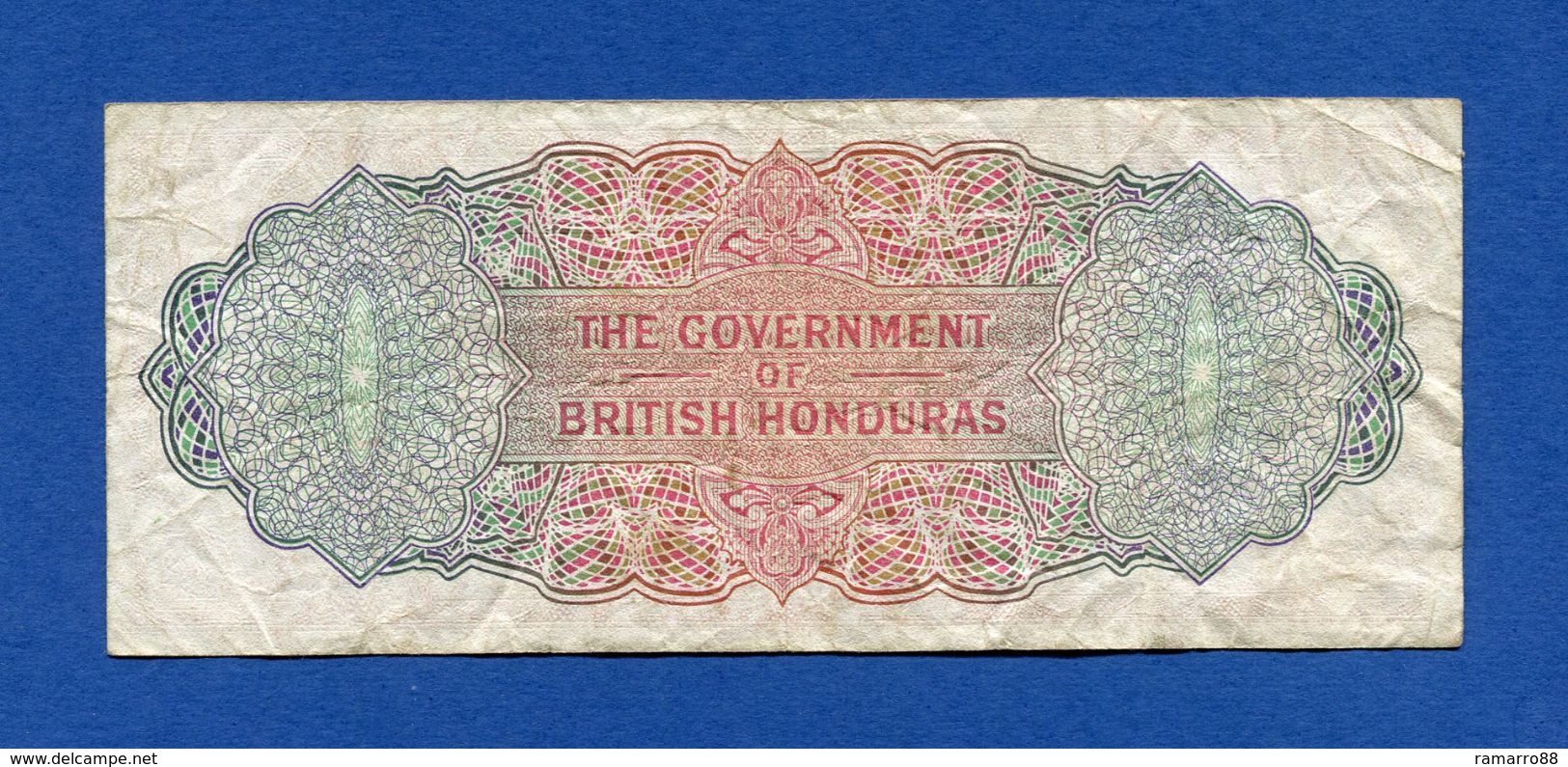 British Honduras / Belize 5 $ Dollars 1973 Queen Elizabeth II Pick 30c F+ - Belice