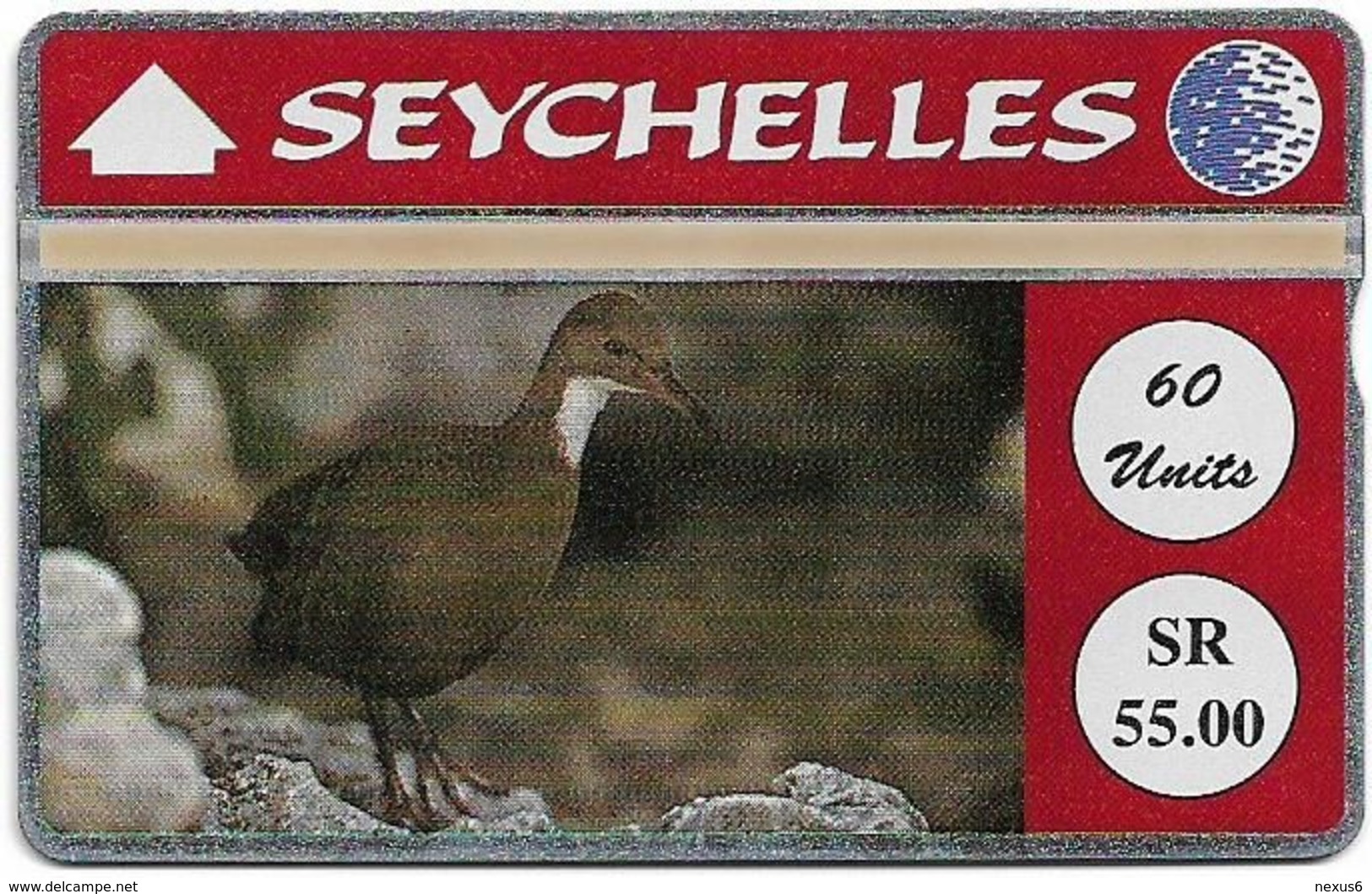 Seychelles - C&W Seytels (L&G) - Flightless White, Throated Rail - 405A - 60U, 05.1994, 12.000ex, Mint - Seychelles