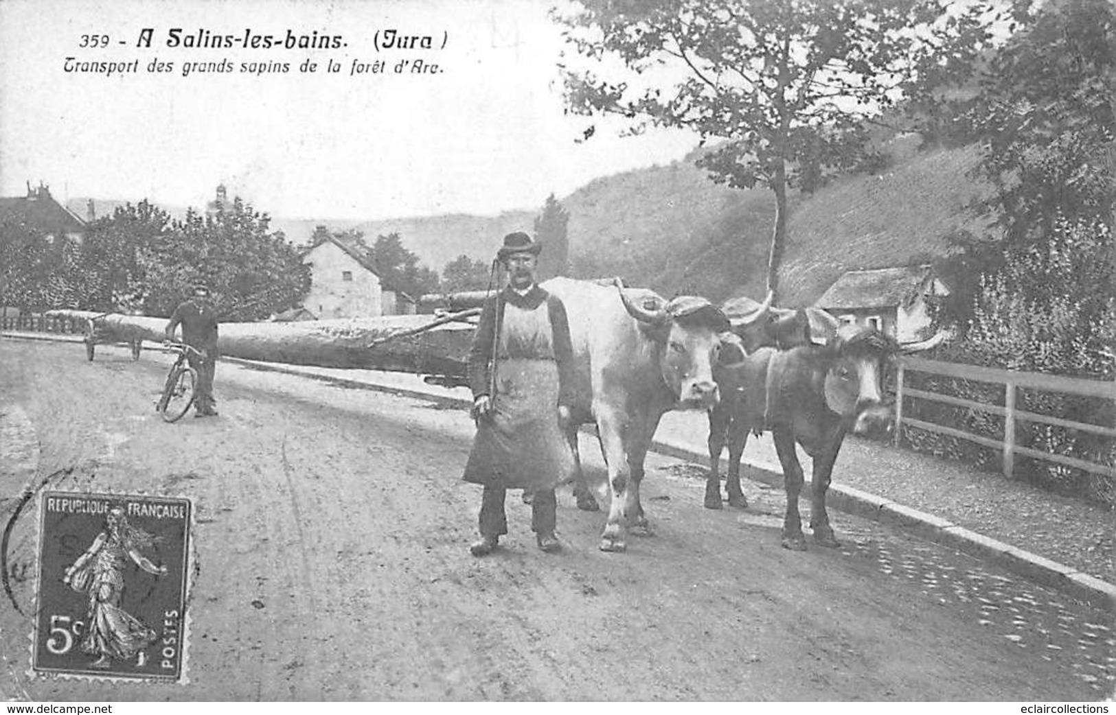 Salins Les Bains         39        Transport Des Grands Sapins De La Forêt D'Arc       ( Voir Scan) - Andere & Zonder Classificatie