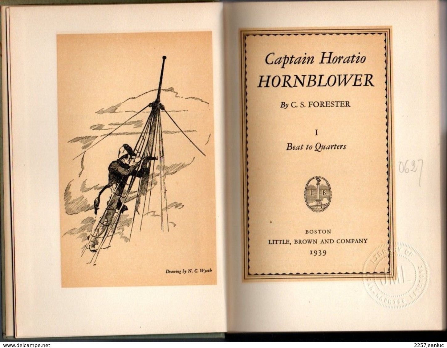 Captain Horatio -Hornblower By C.S.Foreter Beat To Quartiers - Little Brown And Compagny 1939 - Sonstige & Ohne Zuordnung