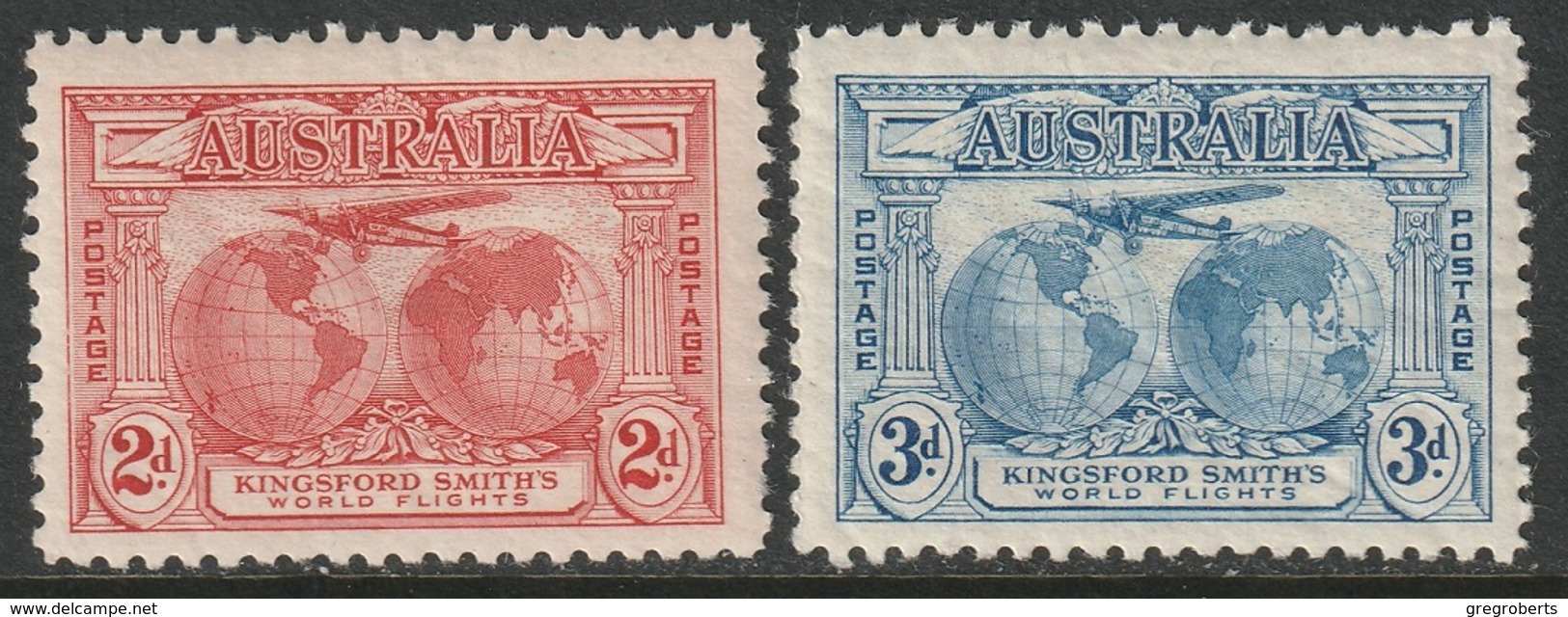 Australia Sc 111-112 Set MH (thin On 111) - Neufs