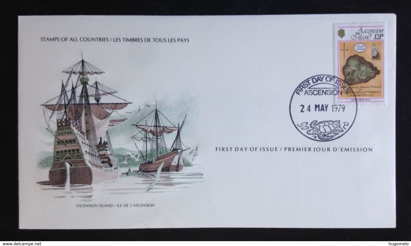 Ascension, Uncirculated FDC , « SHIPS », 1979 - Ascensión