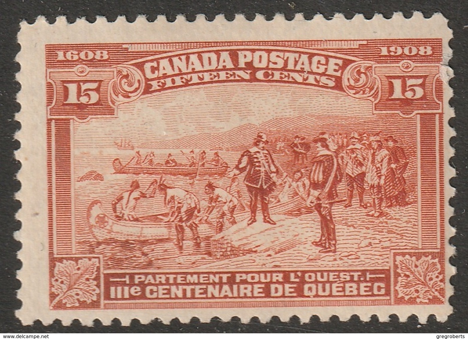Canada 1908 Sc 102 Mi 90 Yt 91 MLH* - Unused Stamps