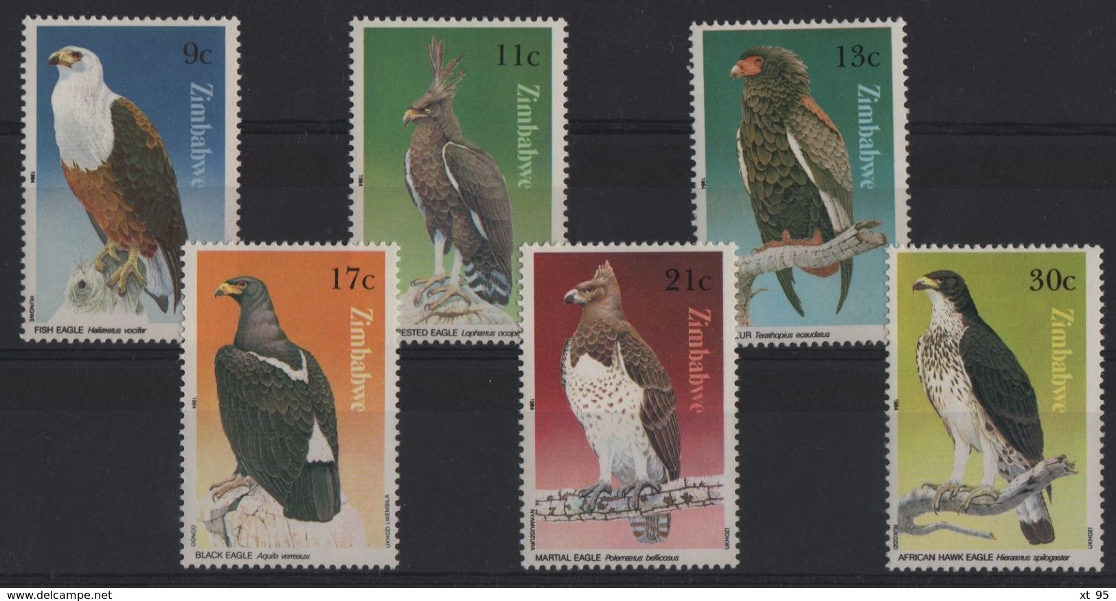 Zimbabwe - N°71 à 76 - Faune - Aigles - Cote 7€ - * Neufs Avec Trace De Charniere - Zimbabwe (1980-...)