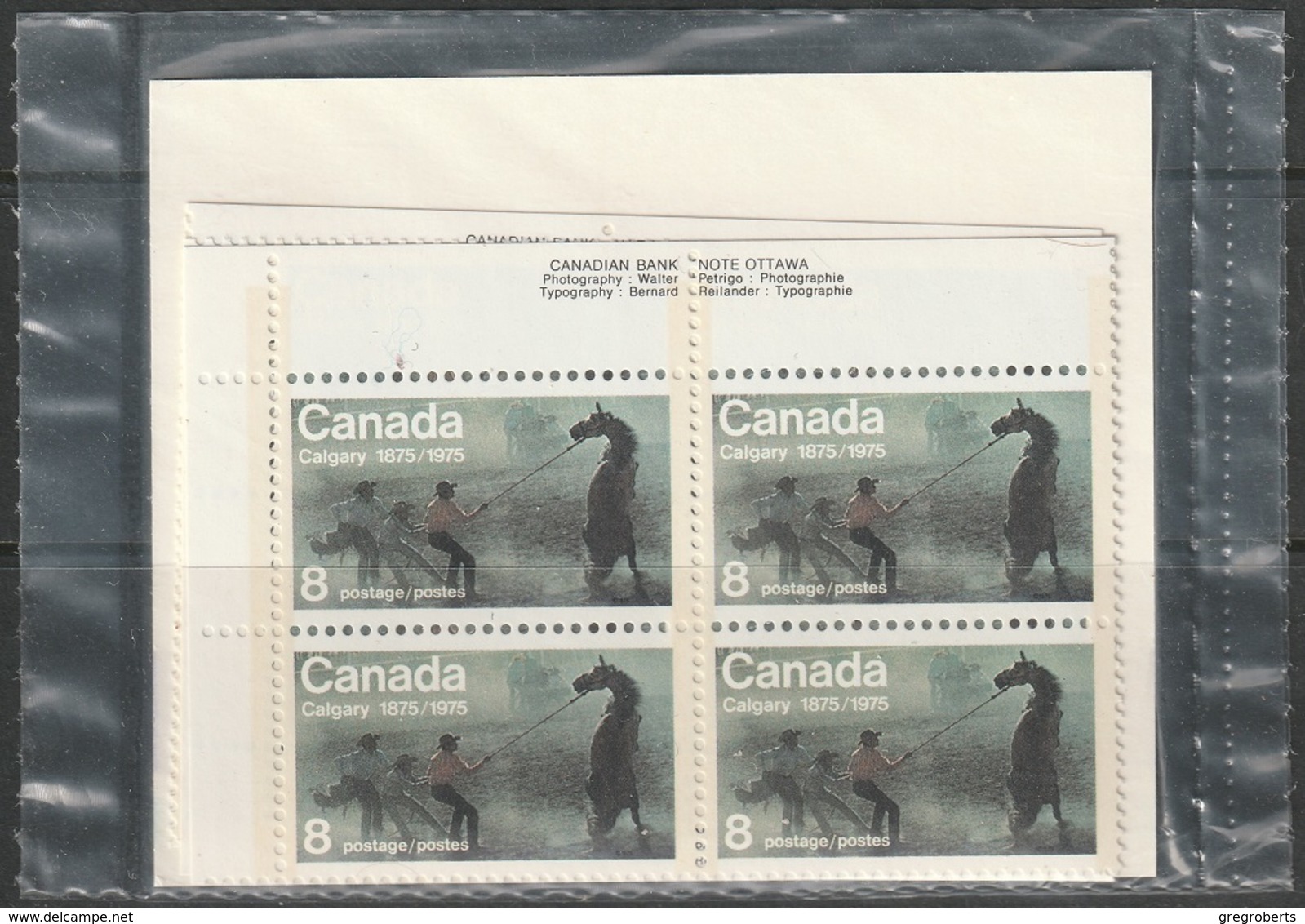 Canada Sc 667 Complete Plate Block Set MNH - Blocks & Sheetlets