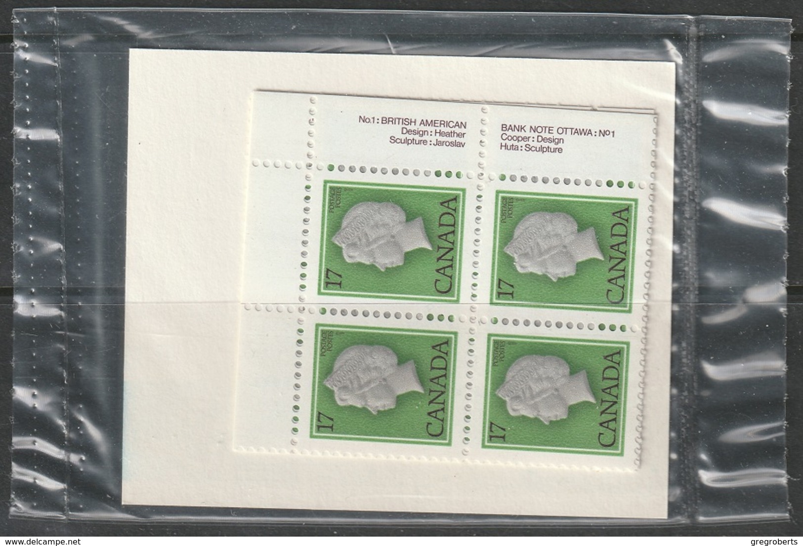 Canada Sc 789 Complete Plate Block Set MNH - Blocks & Sheetlets