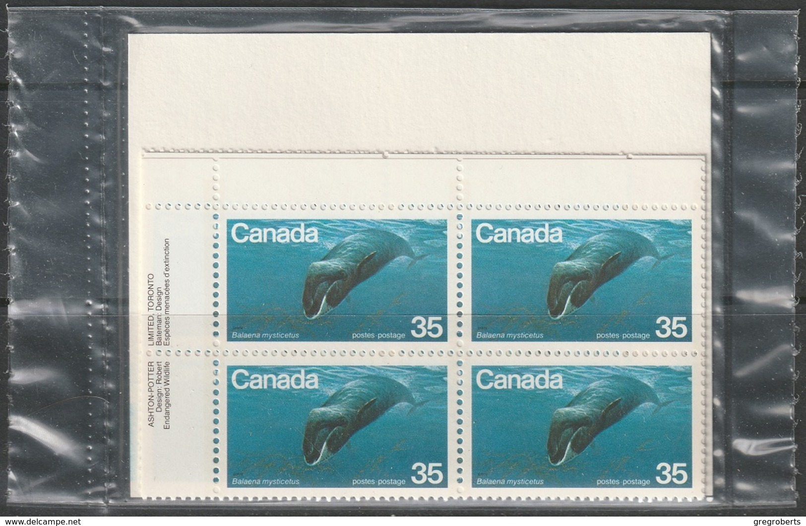 Canada Sc 814 Complete Plate Block Set MNH - Blocks & Sheetlets