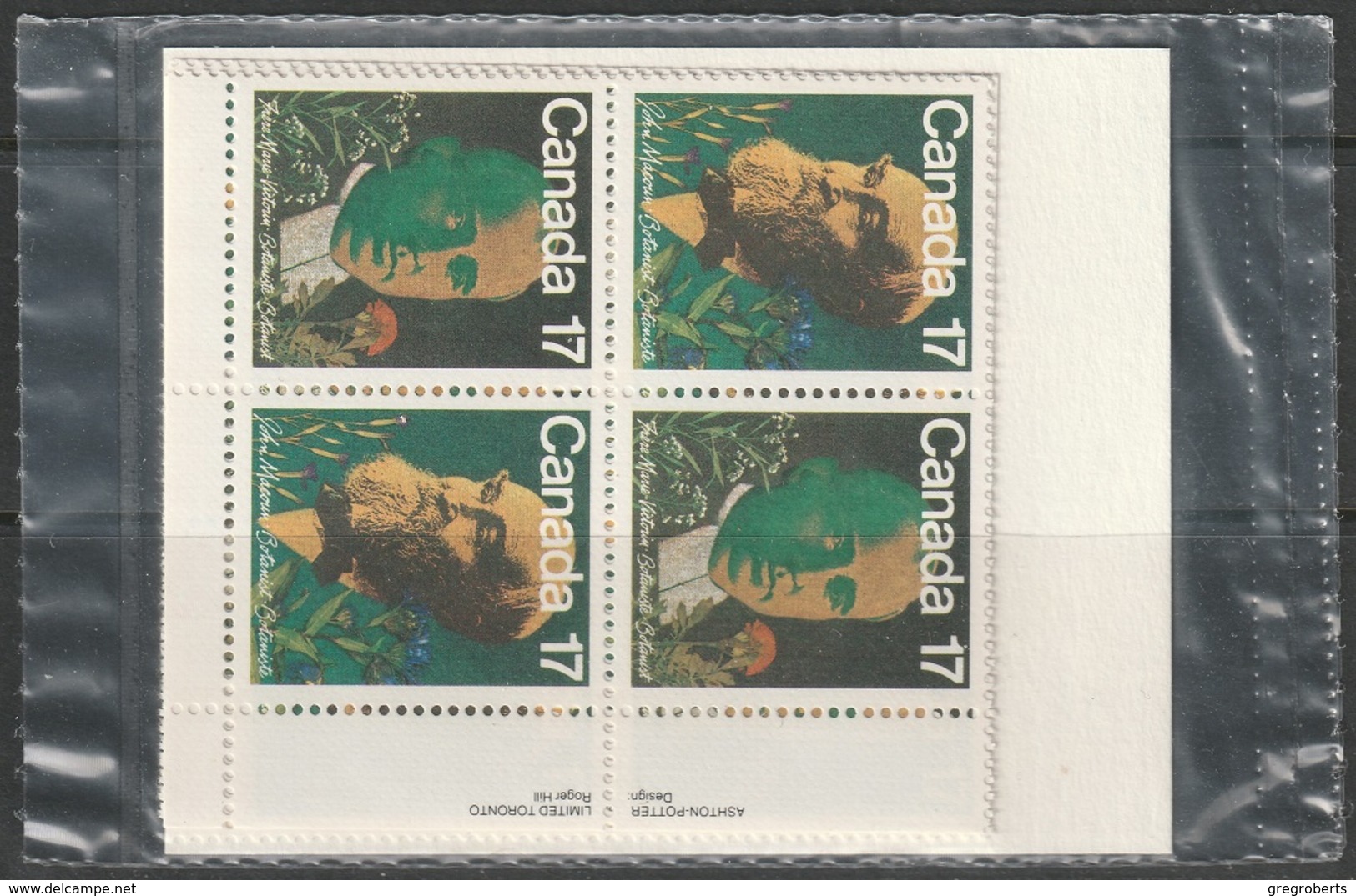 Canada Sc 895a Complete Plate Block Set MNH - Blocks & Sheetlets