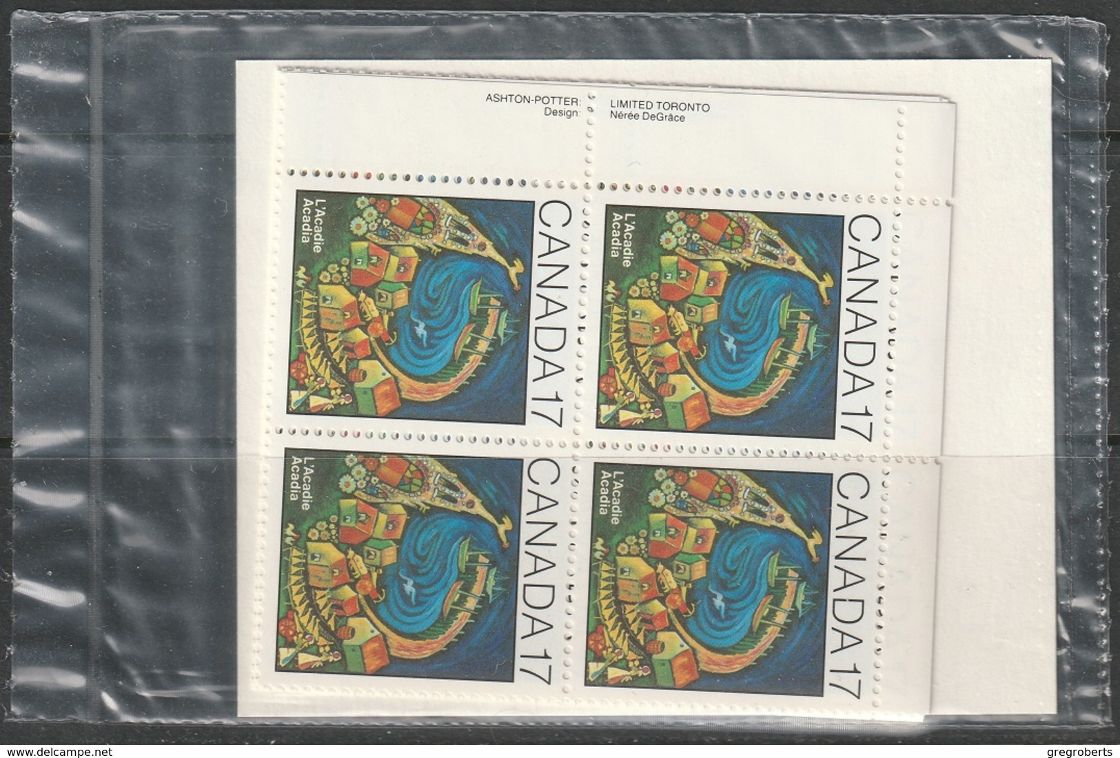 Canada Sc 898 Complete Plate Block Set MNH - Blocks & Sheetlets