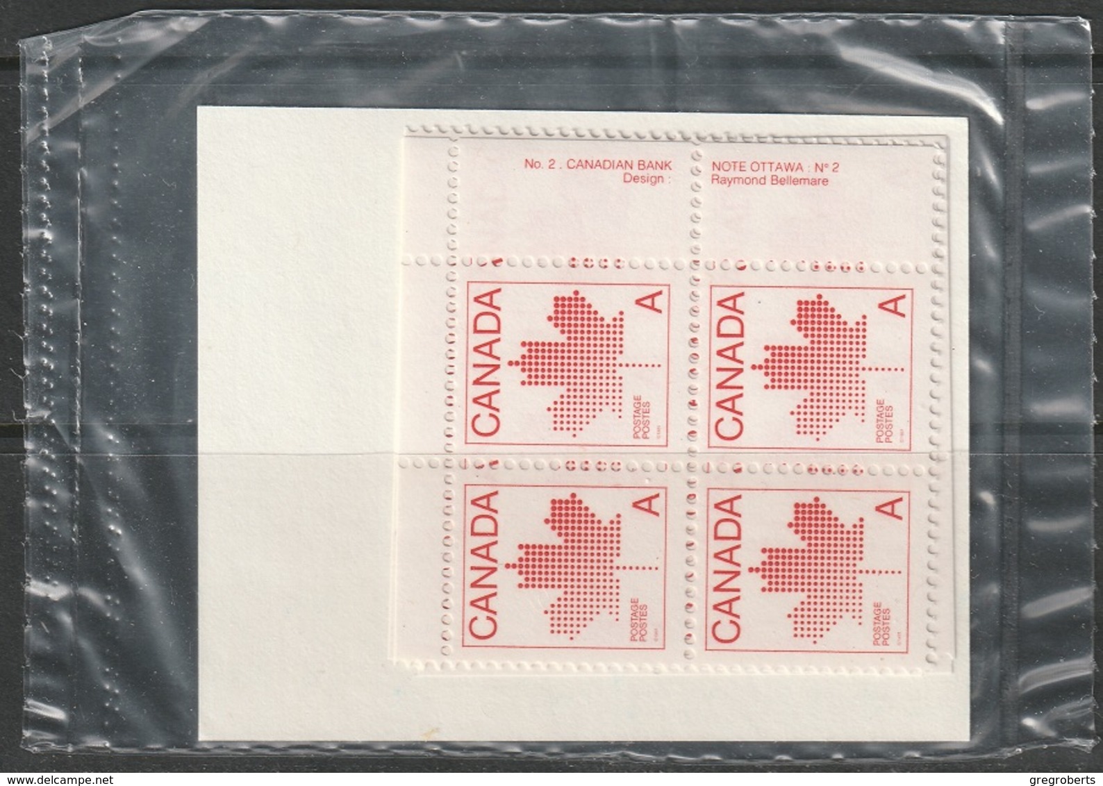 Canada Sc 907 Complete Plate Block Set MNH - Blocks & Sheetlets