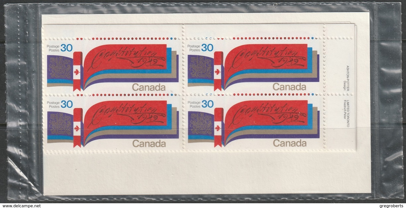 Canada Sc 916 Complete Plate Block Set MNH - Blocks & Sheetlets