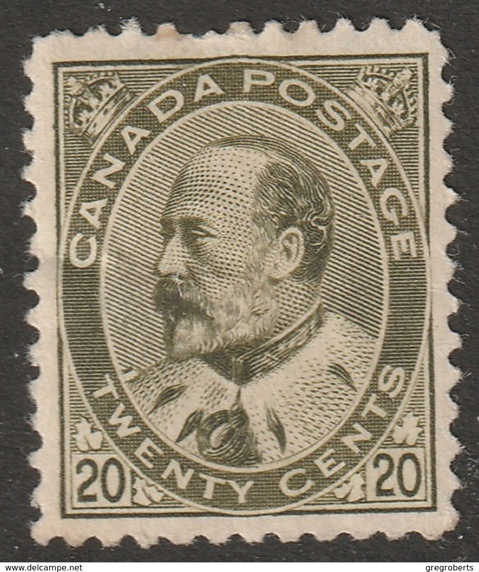 Canada 1903 Sc 94 Mi 82 Yt 83 MH* Disturbed Gum/thins - Unused Stamps