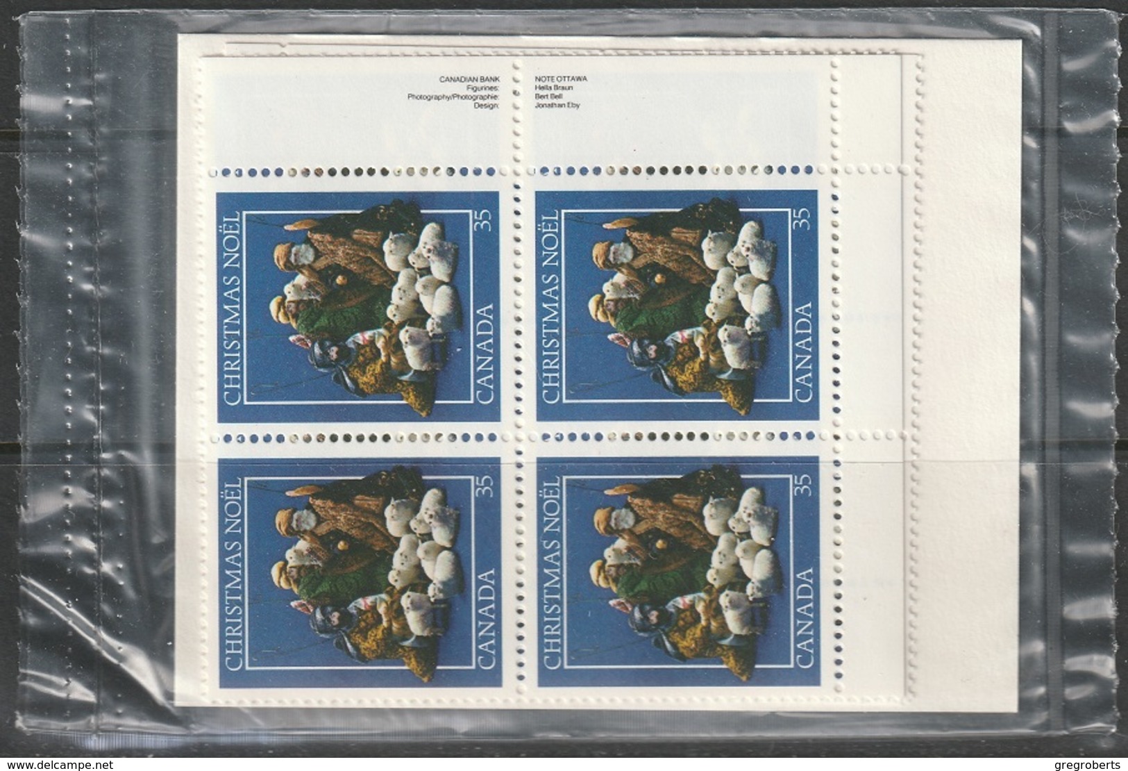 Canada Sc 974 Complete Plate Block Set MNH - Blocks & Sheetlets