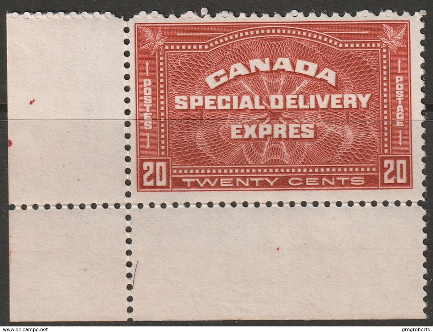 Canada 1930 Sc E4 Yt E4 MNH** (hinge Mark On Selvdege) - Special Delivery