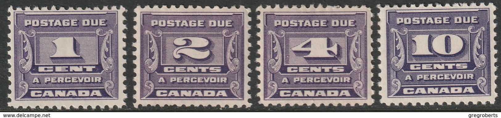 Canada Sc J11-J14 Postage Due Set MH/MNH - Portomarken