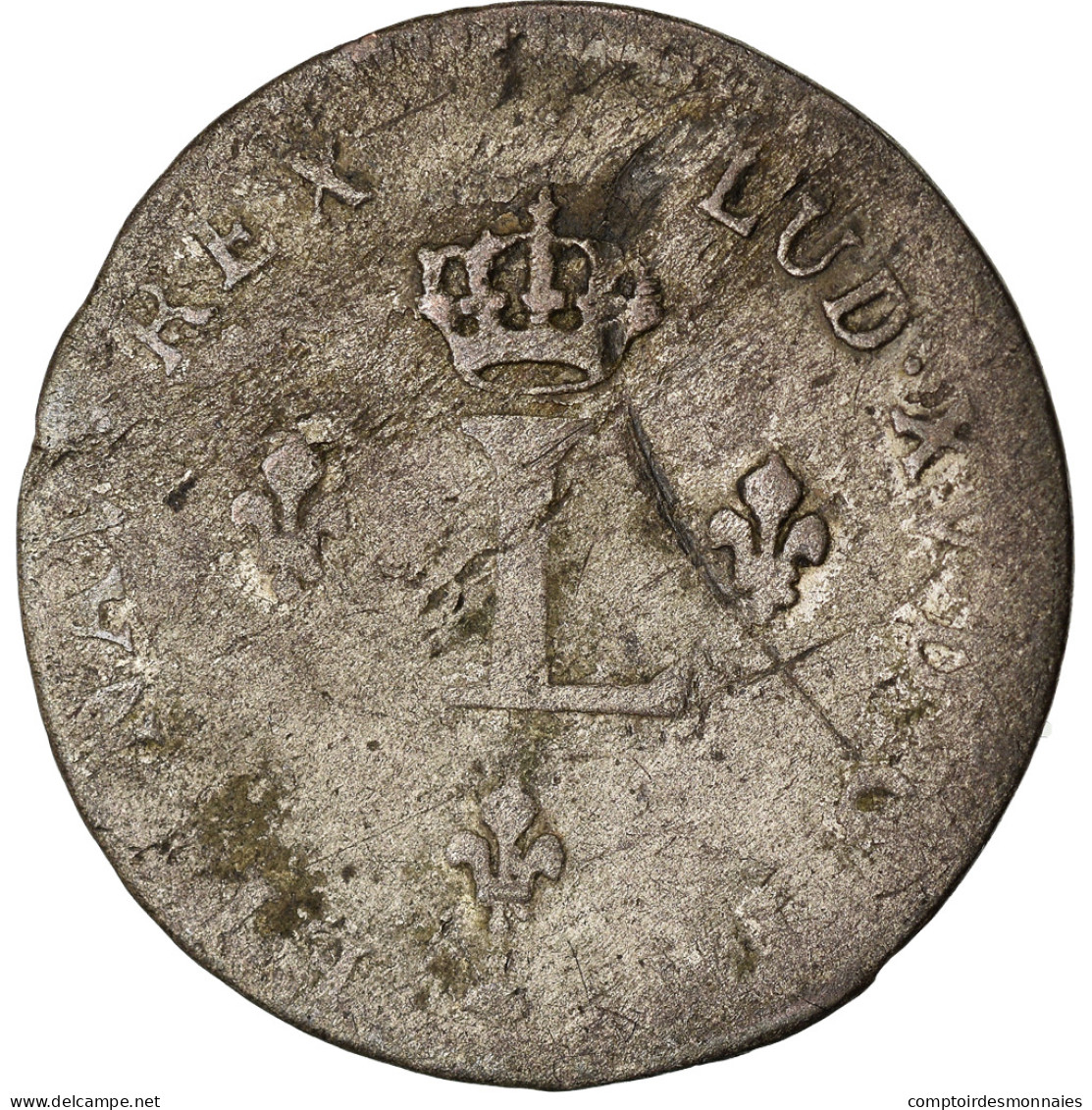 Monnaie, France, Louis XV, Double Sol (2 Sous) En Billon, 2 Sols, 1739, Troyes - 1715-1774 Louis  XV The Well-Beloved