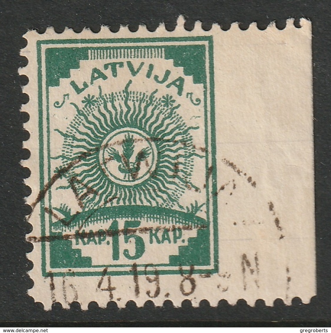 Latvia Sc 8 Used - Lettonie