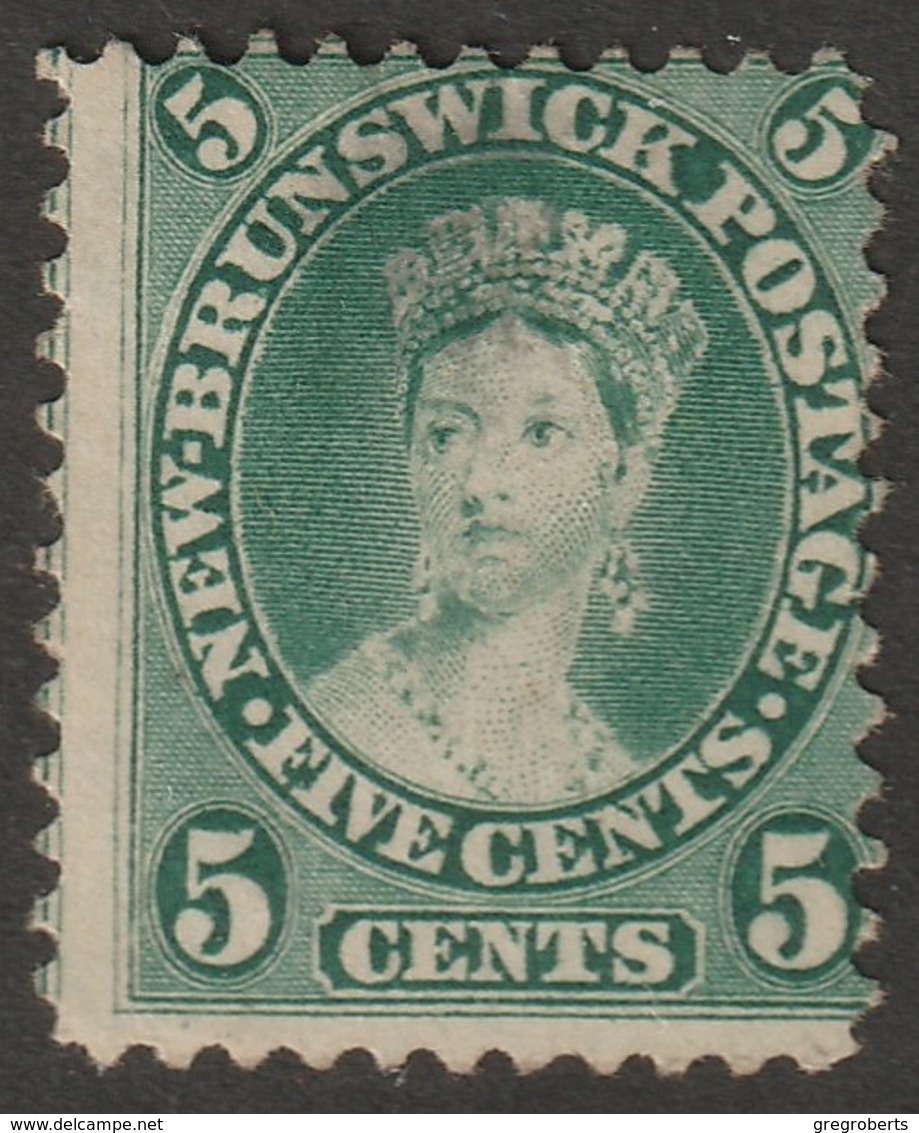 New Brunswick Sc 8 MNG With Thin - Unused Stamps