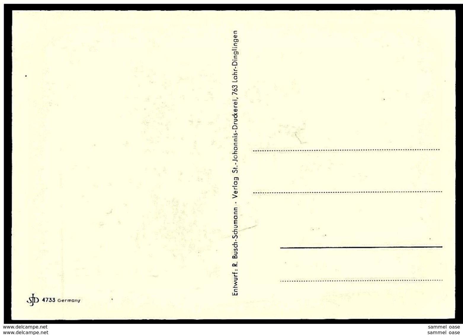 Einschulung / Schulanfang  -  Entwurf Ruthild Busch-Schumann  -  Mit Psalm-Text - Ansichtskarte Ca. 1950  (13108) - Primero Día De Escuela