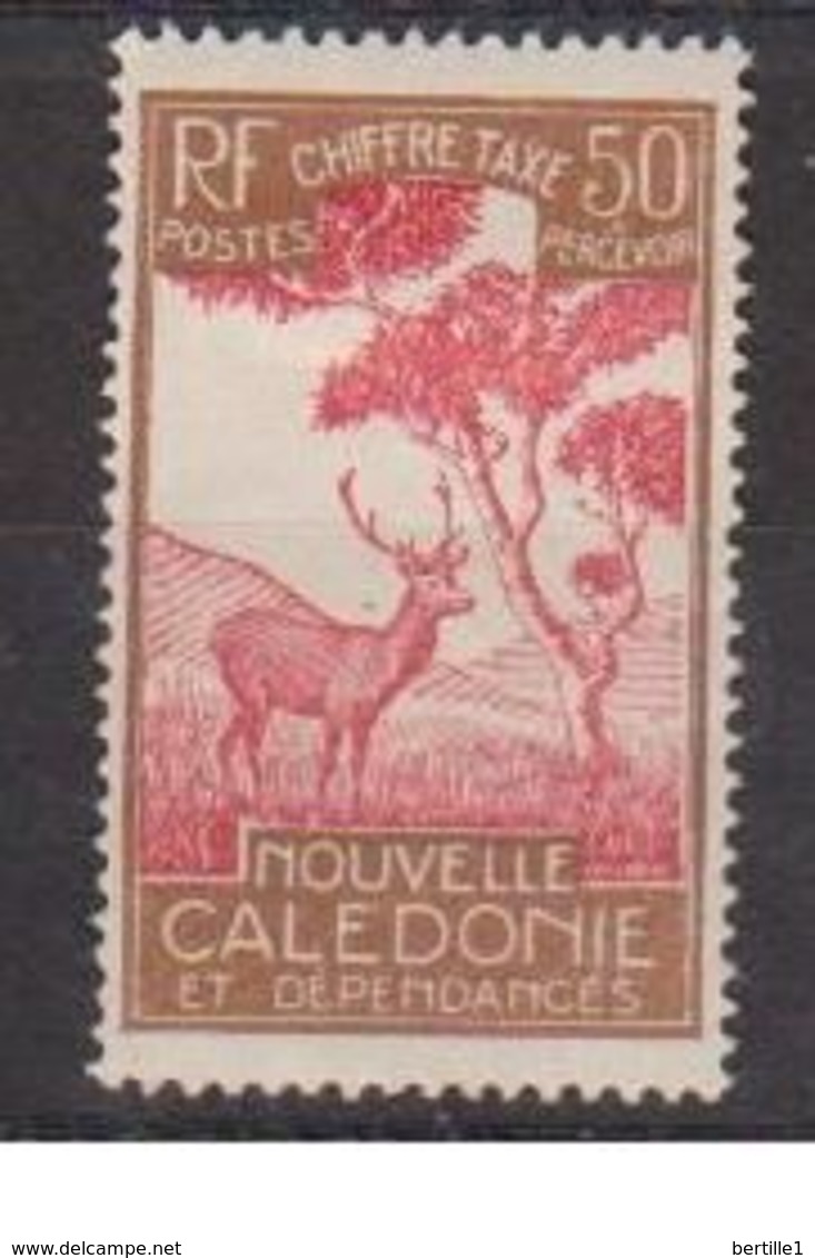 NOUVELLE CALEDONIE      N°  YVERT  TAXE  34   NEUF AVEC CHARNIERES      ( CHAR   03/50 ) - Timbres-taxe