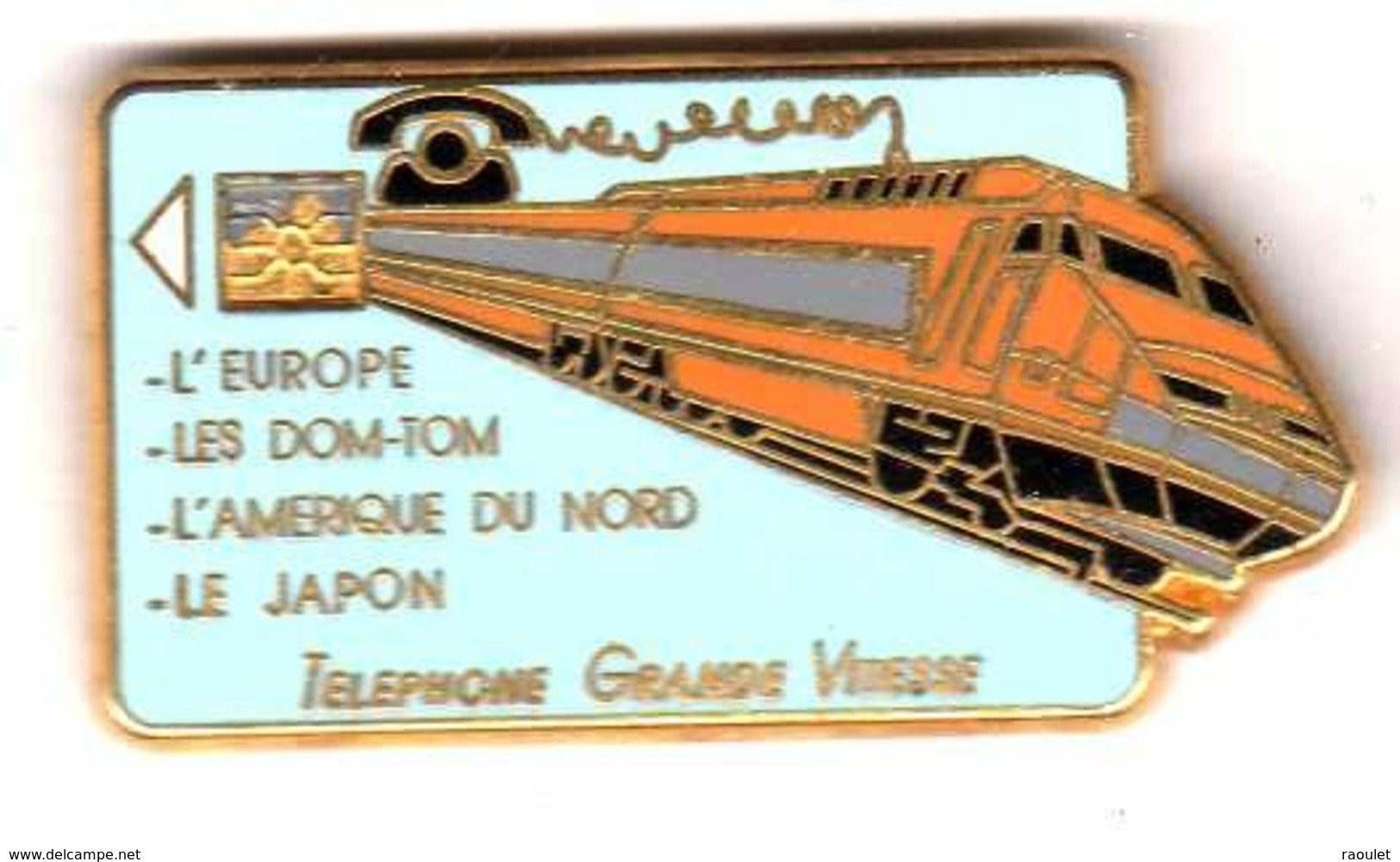 Pin's TGV Télécarte Zamac Ballard ( 1 ) Voir Description - TGV