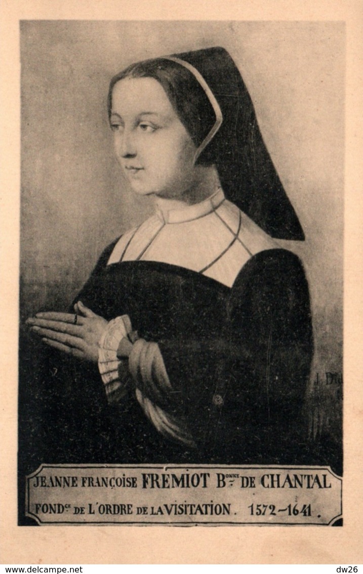 Portrait De Sainte Jeanne Françoise Frémiot, Baronne De Chantal, Fondatrice De L'Ordre De La Visitation 1572-1641 - Santi