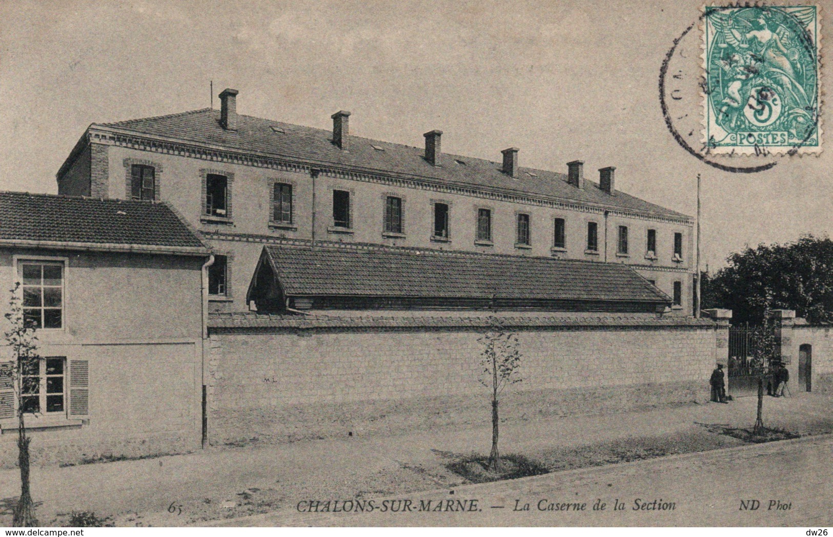 Chalons-sur-Marne - Caserne De La Section - Carte ND Phot. N° 65 - Barracks