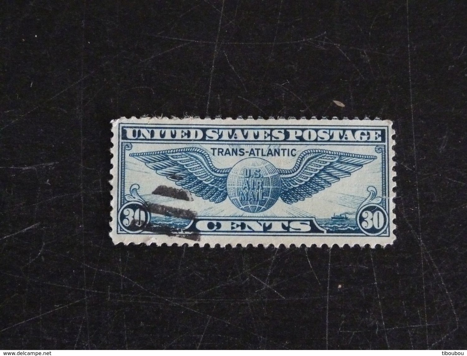 ETATS UNIS USA UNITED STATES YT PA 25 OBLITERE - INSIGNE DE PILOTE TRANS ATLANTIC - 1a. 1918-1940 Used