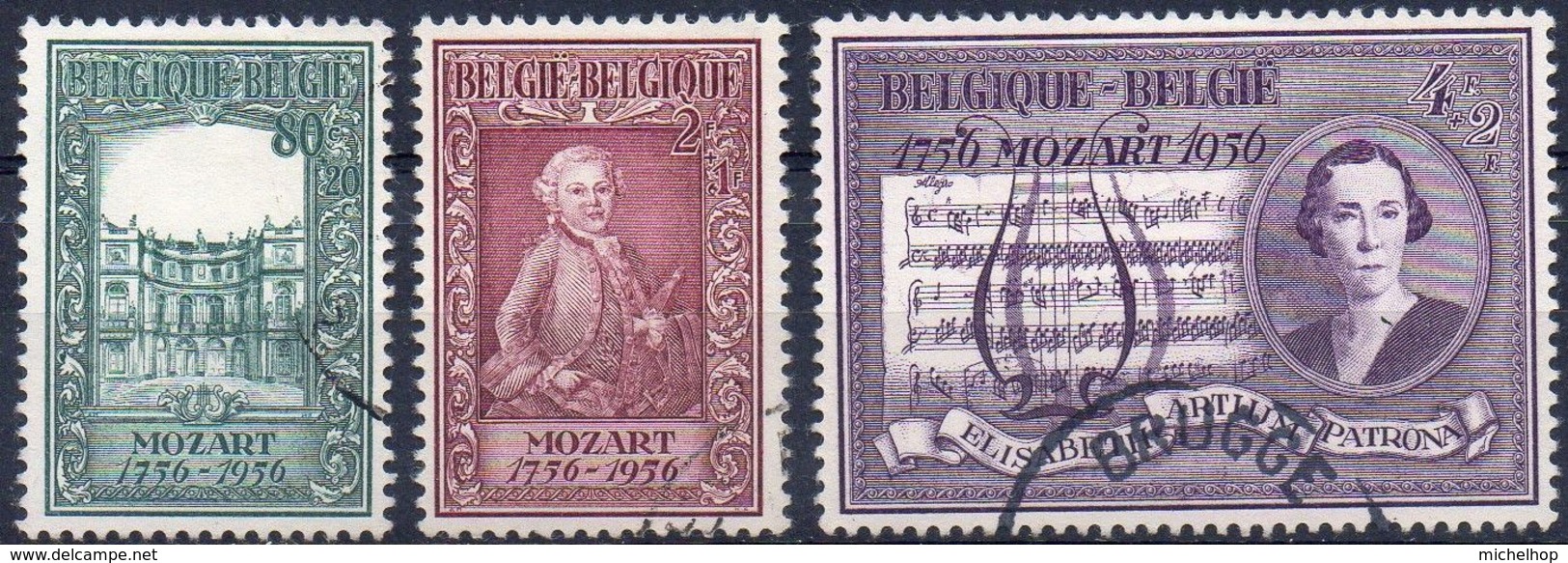 N° 987/989 Mozart Oblitérés (used) - Gebruikt