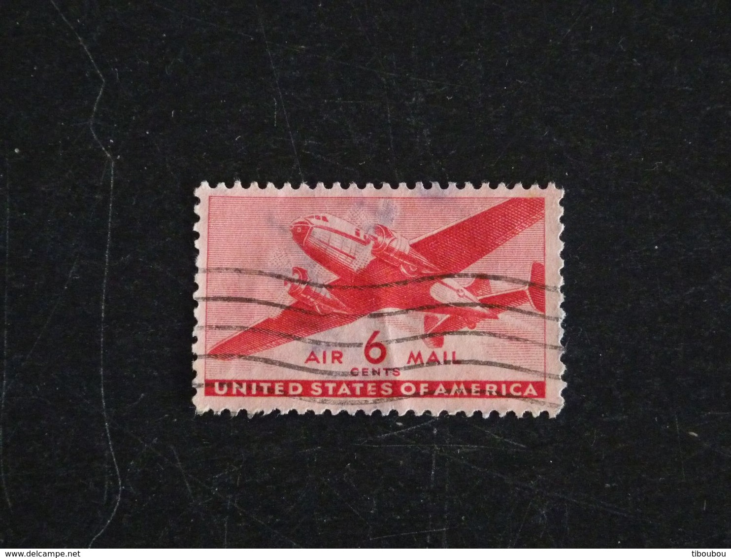 ETATS UNIS USA UNITED STATES YT PA 26 OBLITERE - AVION BI MOTEUR - 1a. 1918-1940 Used