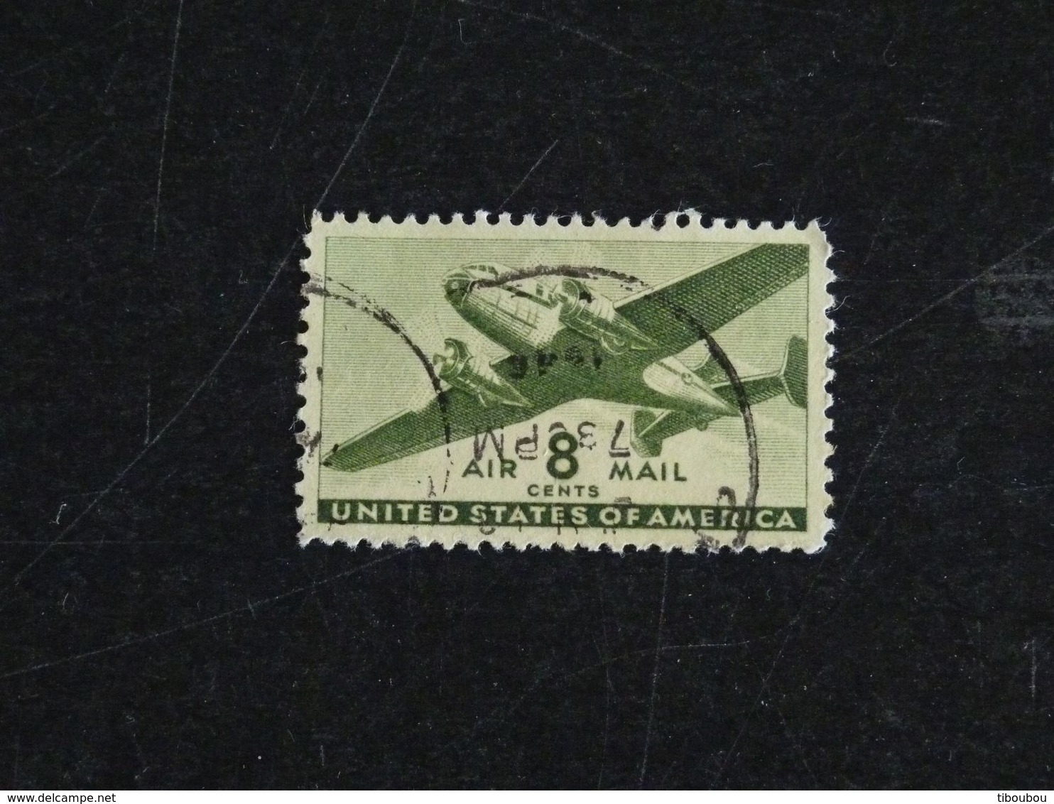 ETATS UNIS USA UNITED STATES YT PA 27 OBLITERE - AVION BI MOTEUR - 1a. 1918-1940 Used