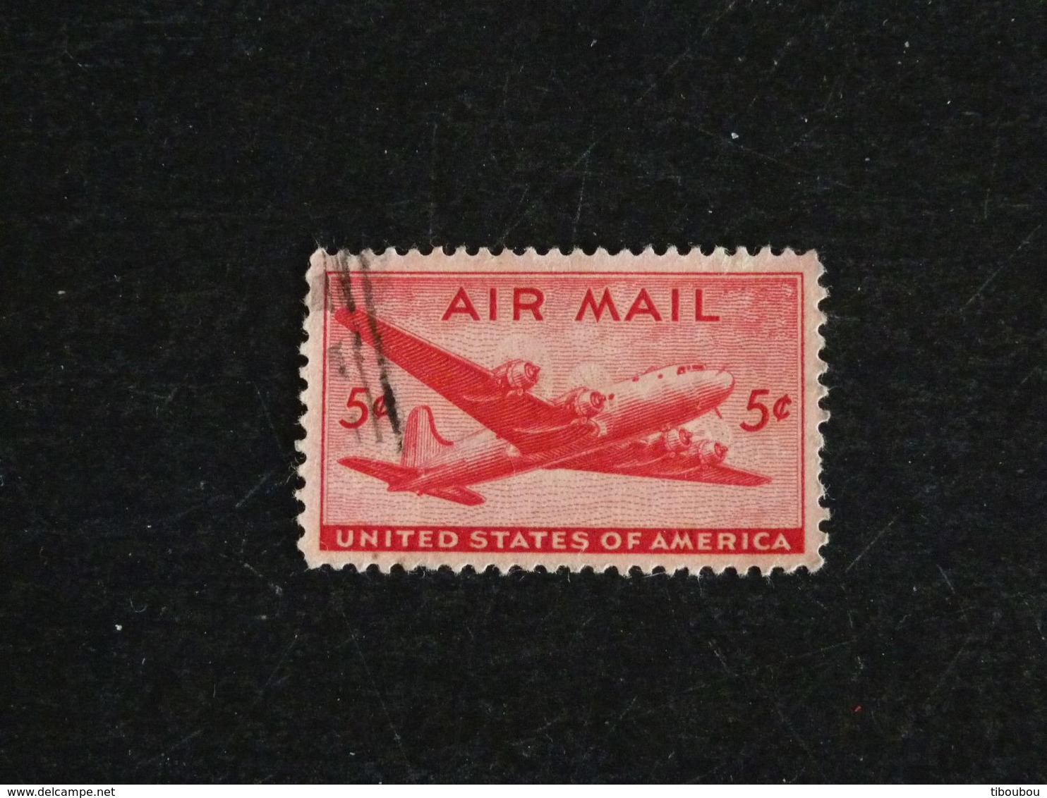 ETATS UNIS USA UNITED STATES YT PA 33 OBLITERE - AVION DOUGLAS DC-4 - 1a. 1918-1940 Used