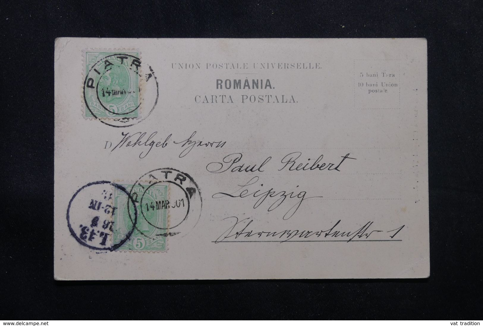 ROUMANIE - Affranchissement Plaisant De Piatra Sur Carte Postale En 1901 Pour L 'Allemagne - L 63727 - Brieven En Documenten