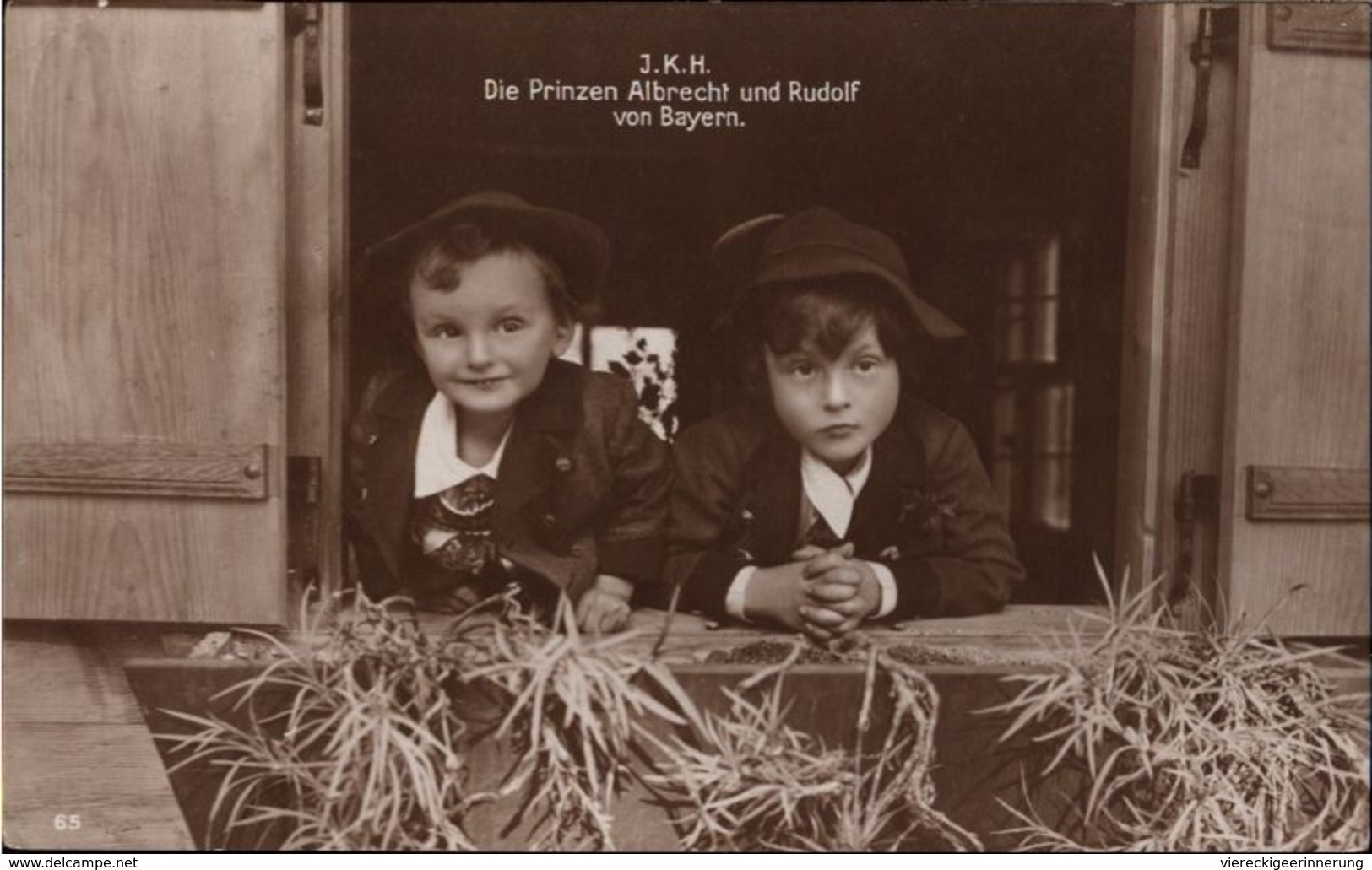 ! Alte Ansichtskarte, Adel, Royalty, Prinz Albrecht Und Rudolf Von Bayern , 1918 - Case Reali