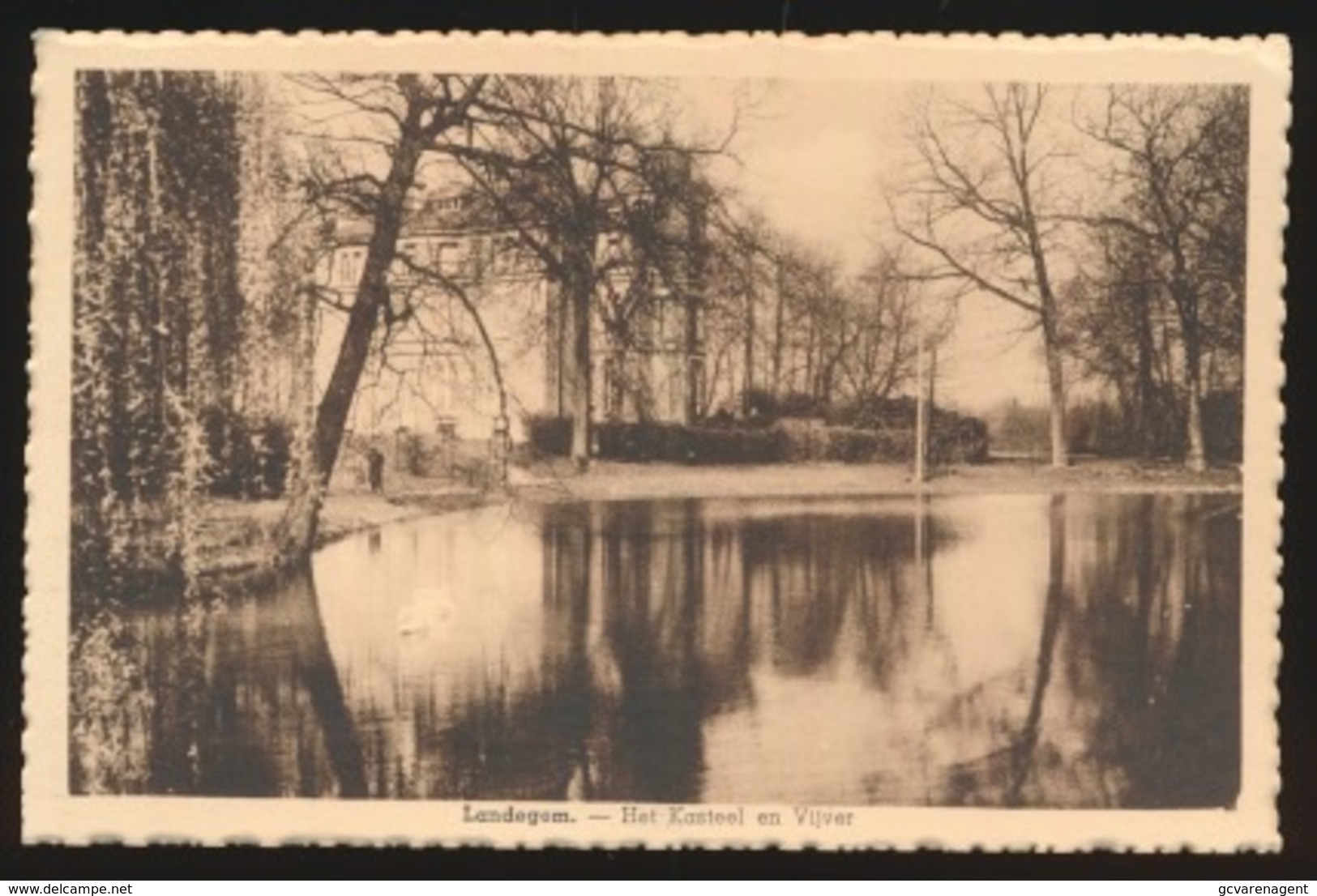 LANDEGEM  HET KASTEEL EN VIJVER - Nevele