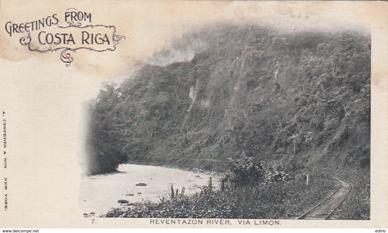 *** Greeting From COSTA RICA - Reventazon River Via Limon- Unused - Costa Rica