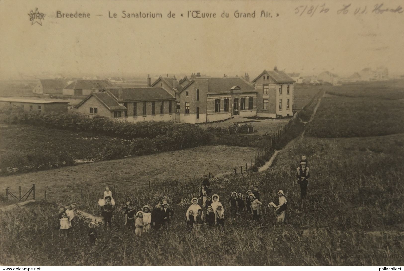 Bredene - Breedene // Sanatorium De L'Oevre Du Grand Air (animee) 1910 Ed. Star - Bredene