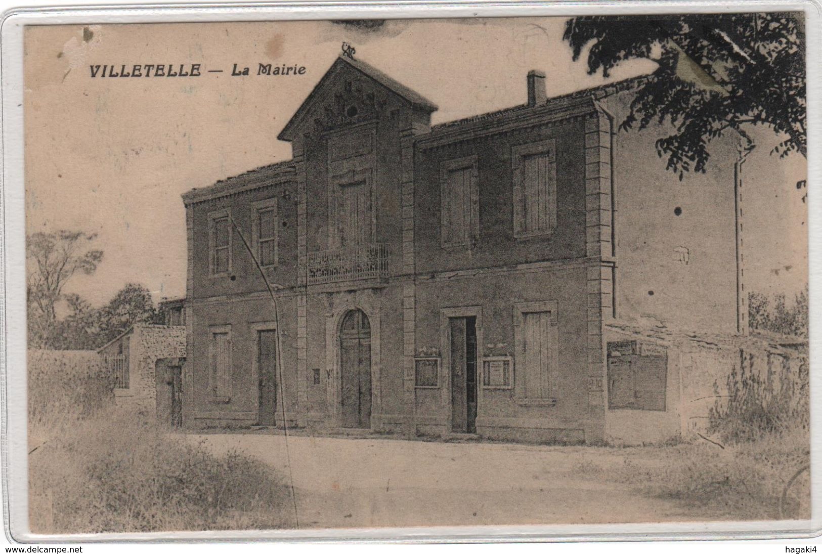 CPA 34 : VILLETELLE - La Mairie -1926 - - Autres & Non Classés