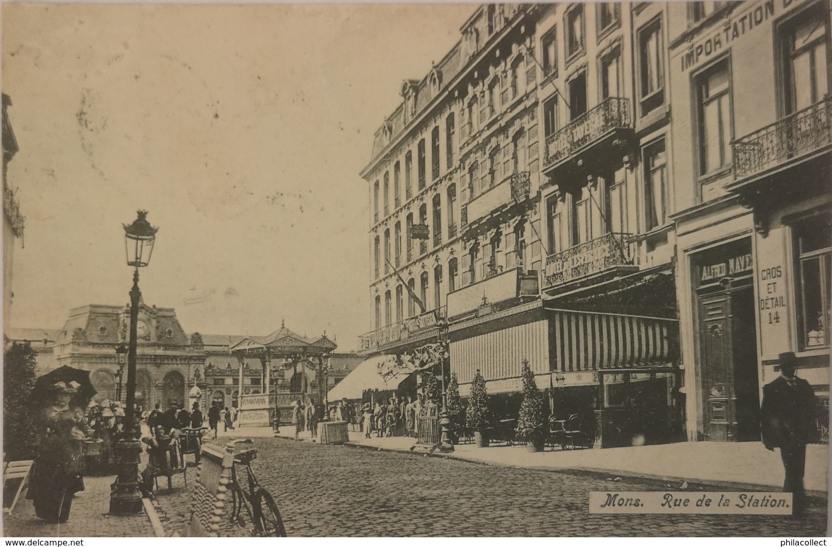 Mons // Rue De La Station (diff. Vue) 1906 - Mons